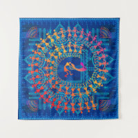 Warli painting - hand drawn traditional the ancien