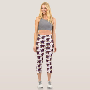 Warlock Dice Design Capri Leggings