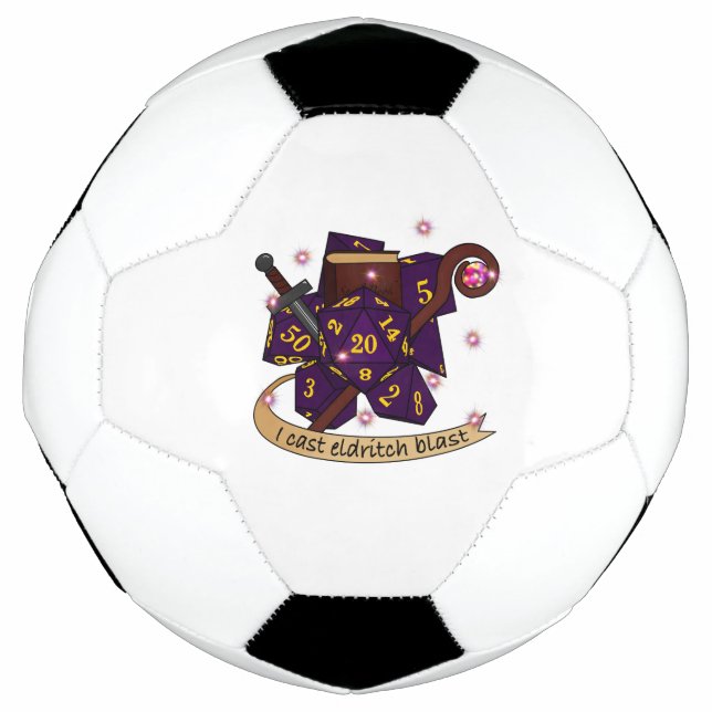 Warlock Dice Design Football (Front)