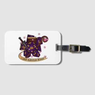 Warlock Dice Design Luggage Tag