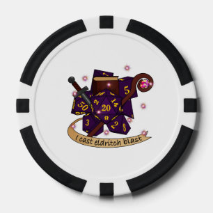 Warlock Dice Design Poker Chips