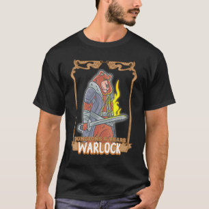 Warlock Dungeons And Bears Nerdy Bear Nerd Geek Rp T-Shirt