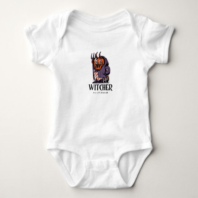Warlock - Funny Witcher Design Baby Bodysuit (Front)