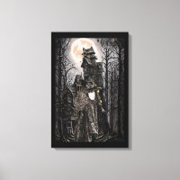 Warlock man witch haunted house fantasy dark art 
