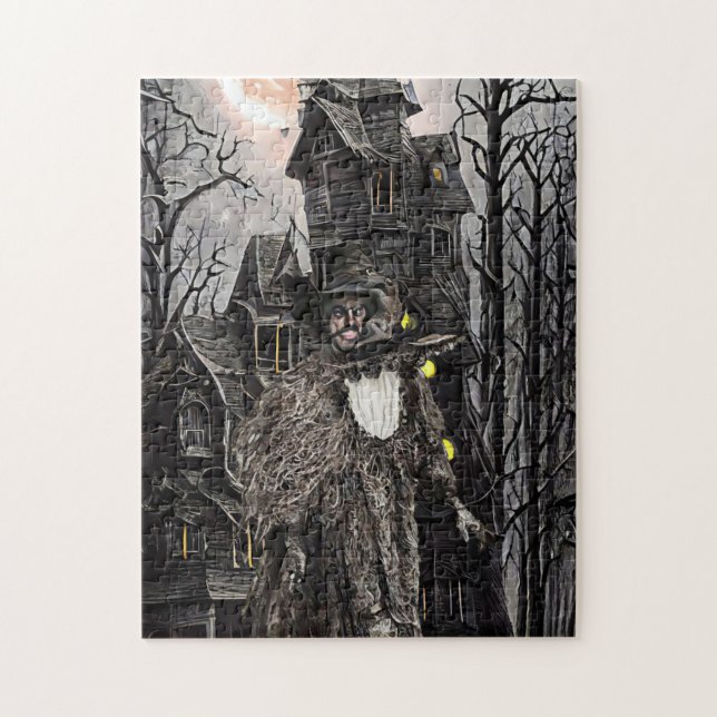 Warlock man witch haunted house fantasy dark art  jigsaw puzzle (Vertical)