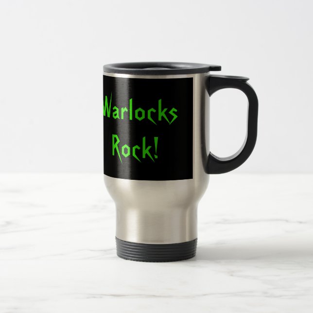 Warlocks Rock! Travel Mug (Right)