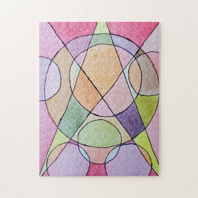Warm Abstraction  Jigsaw Puzzle (Vertical)