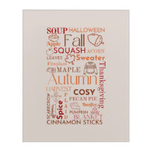 Warm Aesthetic Autumn Words