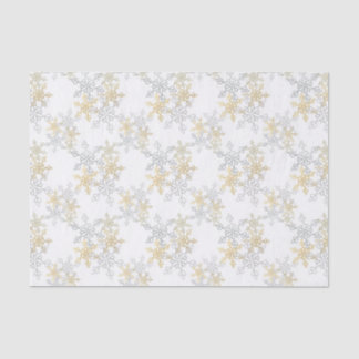 Warm and Cool Snowy Mandala Lace Pattern Tissue Paper