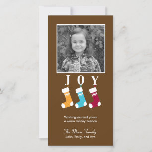 Warm and Cosy Christmas Holiday Photo Card