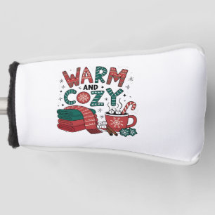 Warm And Cosy Christmas Hot Cocoa Xmas Golf Head Cover