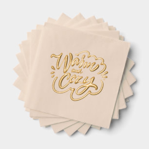 Warm and Cosy Foil Napkins