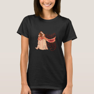 Warm And Cosy Pug Puggle Dog Owner Puppy Pet Dog T-Shirt