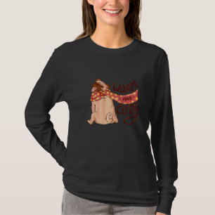 Warm And Cosy Pug Puggle Dog Owner Puppy Pet Dog T-Shirt