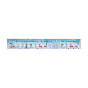 Warm and Cosy Snowmen - Return Address Label