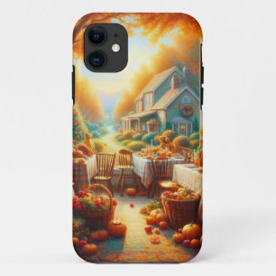 Warm and Cosy Thanksgiving Gathering iPhone 11 Case