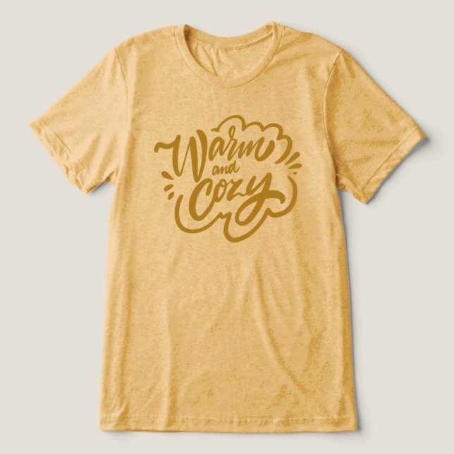 Warm and Cosy Tri-Blend Shirt (Design Front)
