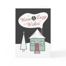 Warm And Cosy Wishes Real Estate Christmas Card
