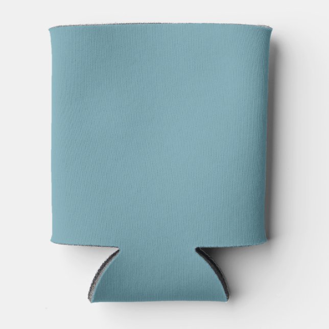 Warm Aqua Solid Colour Can Cooler (Front)