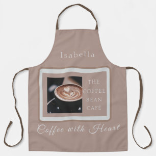 Warm Artisan Coffee Shop Business Branding Apron
