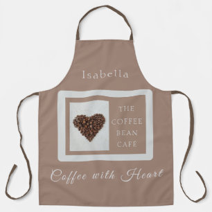 Warm Artisan Coffee Shop Business Branding Apron