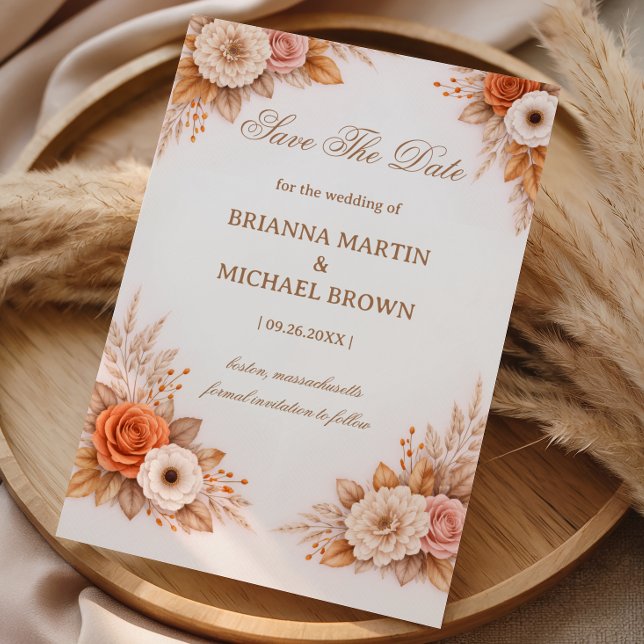 Warm Autumn Floral Announcement (Creator Uploaded)