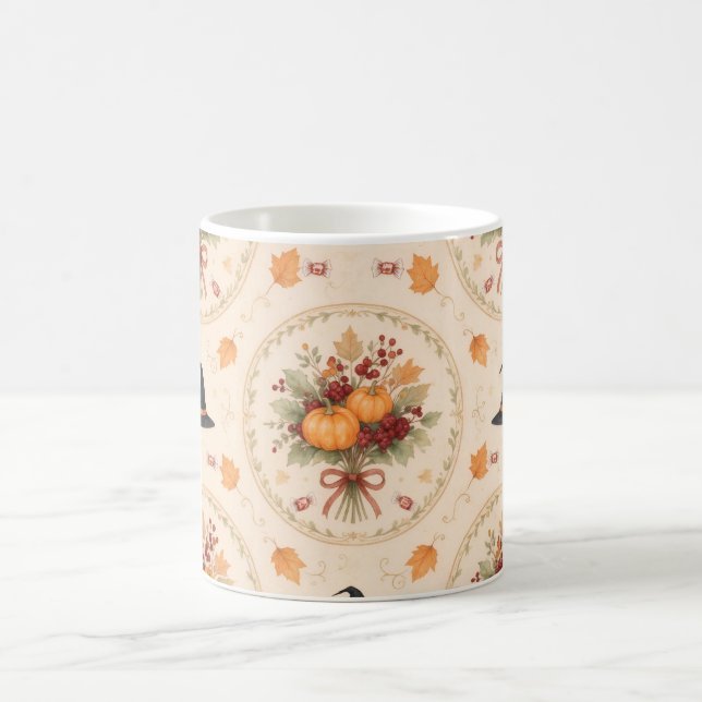 Warm Autumn Pumpkin Coffee Mug (Center)