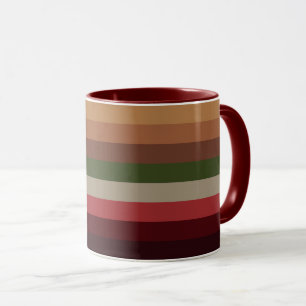 Warm Autumn Stripes Coffee Mug