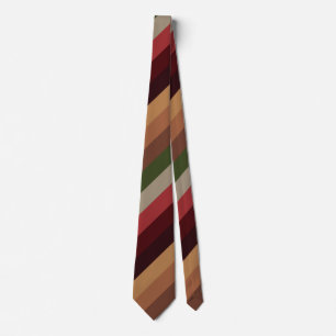 Warm Autumn Stripes  Neck Tie