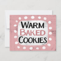 Warm Baked Cookies Greeting Card