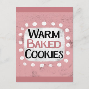 Warm Baked Cookies Postcard