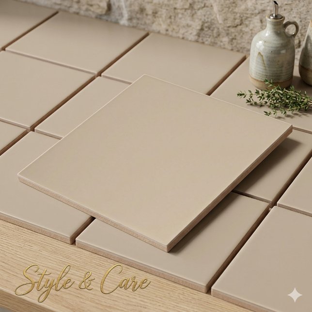 Warm Beige Ceramic Tile 4.25 Inch Square (Warm Beige Ceramic Tile 4.25 Inch Square)