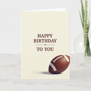 Warm Birthday Oval Ball Card