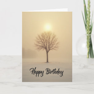 Warm Birthday Tree Card