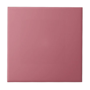 Warm Blush Rose Solid Colour #c36976 Tile