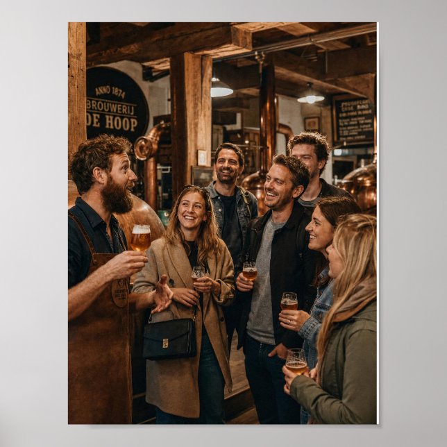 Warm Brewery Tour and Shared Laughter Poster (Front)