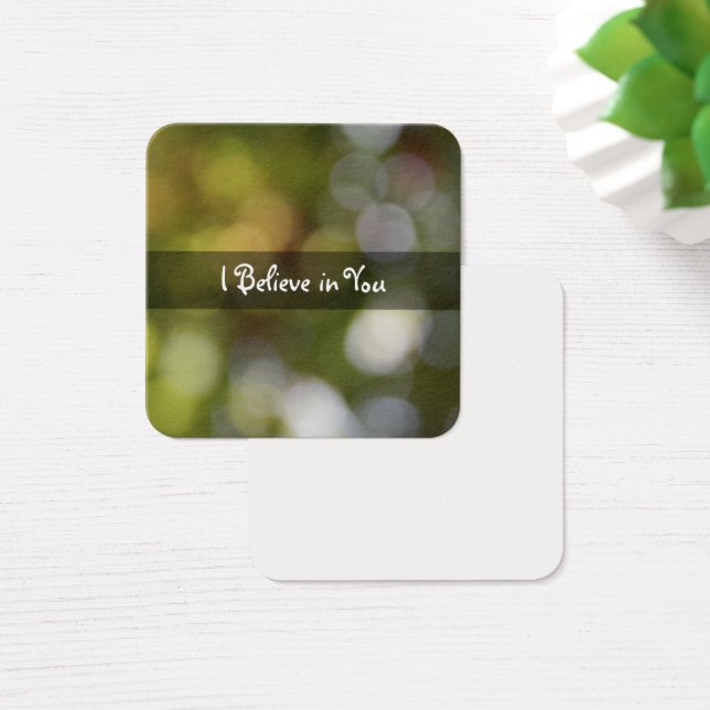 Warm Bright Dappled Light, Bokeh Photo Message (Desk)