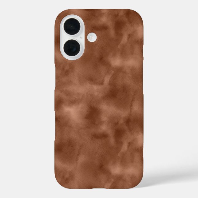 Warm Brown Abstract Watercolor Style Case-Mate iPhone Case (Back)