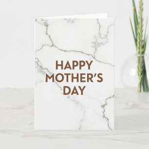 Warm Brown Mothers Day Wish Card