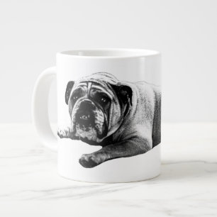 Warm Bulldog Morning Large Coffee Mug