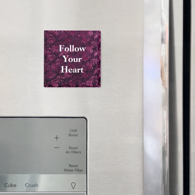 Warm Burgundy Floral Magnet (In Situ (Fridge))
