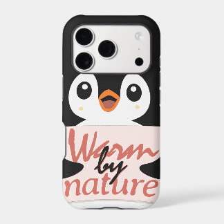 Warm by nature: Adorable Penguin with Playful Text