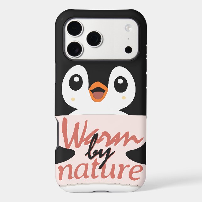 Warm by nature: Adorable Penguin with Playful Text (Back)