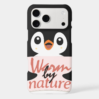 Warm by nature: Adorable Penguin with Playful Text