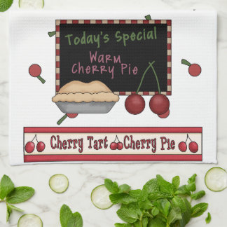 Warm Cherry Pie Kitchen Towel