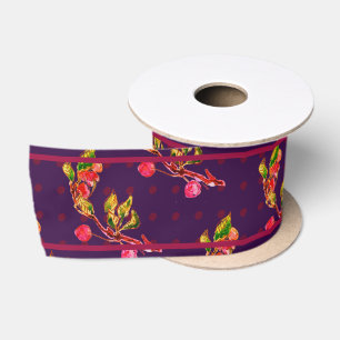 Warm Cherry Splendour Satin Ribbon