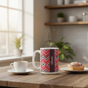 Warm Chevron Coffee Mug