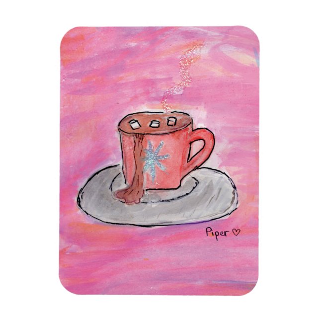 Warm CHOColate Wishes - Kids Art for CHOC  Magnet (Vertical)