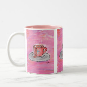 Warm CHOColate Wishes - Kids Art for CHOC Two-Tone Coffee Mug