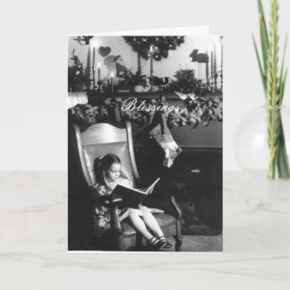 Warm Christmas Greetings Holiday Card